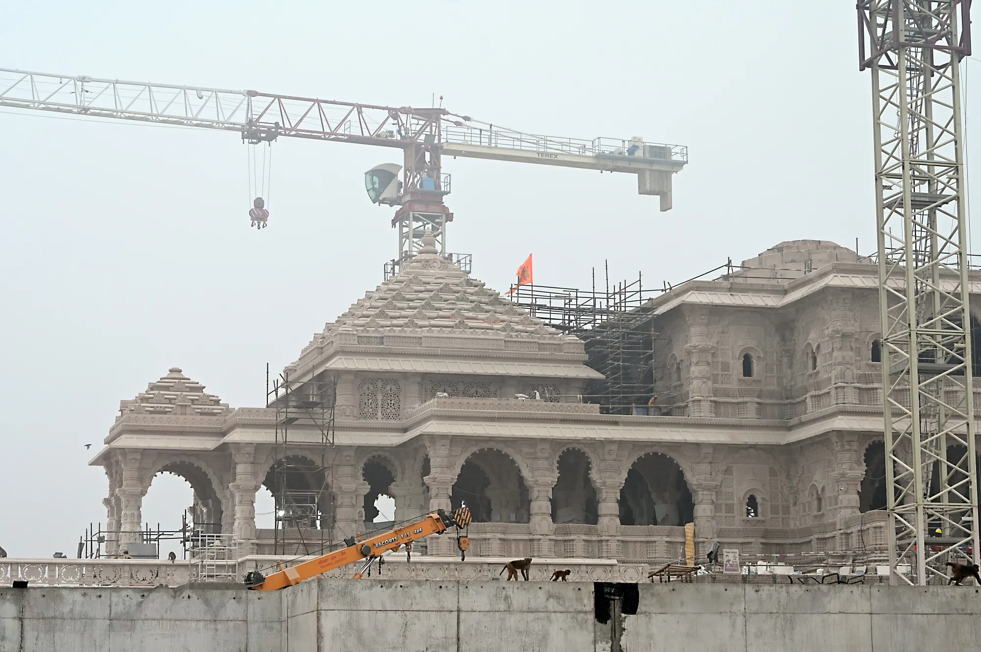India's Ayodhya Ram Temple Under Construction 