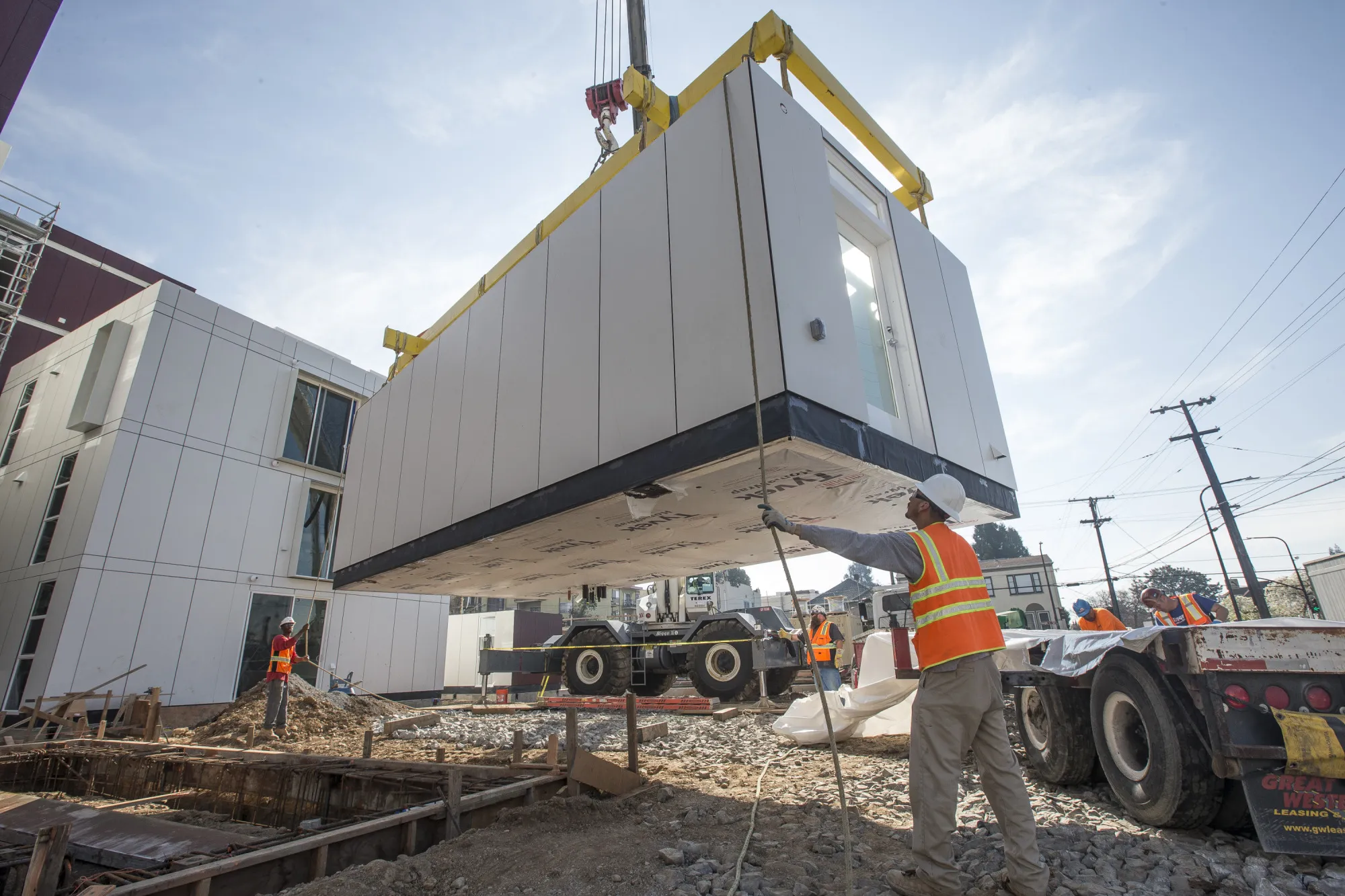Operations During Nemo Building Systems Modular Housing Installation As 10.5% Rise In Construction Spending In 2015