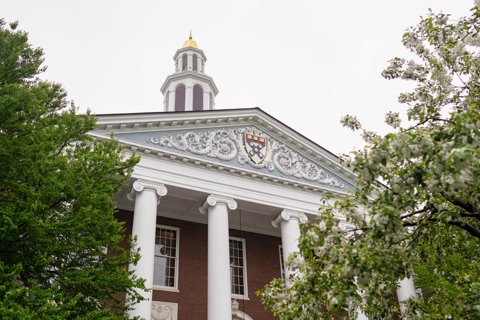 The Baker Library of the Harvard Business School on the Harvard University campus