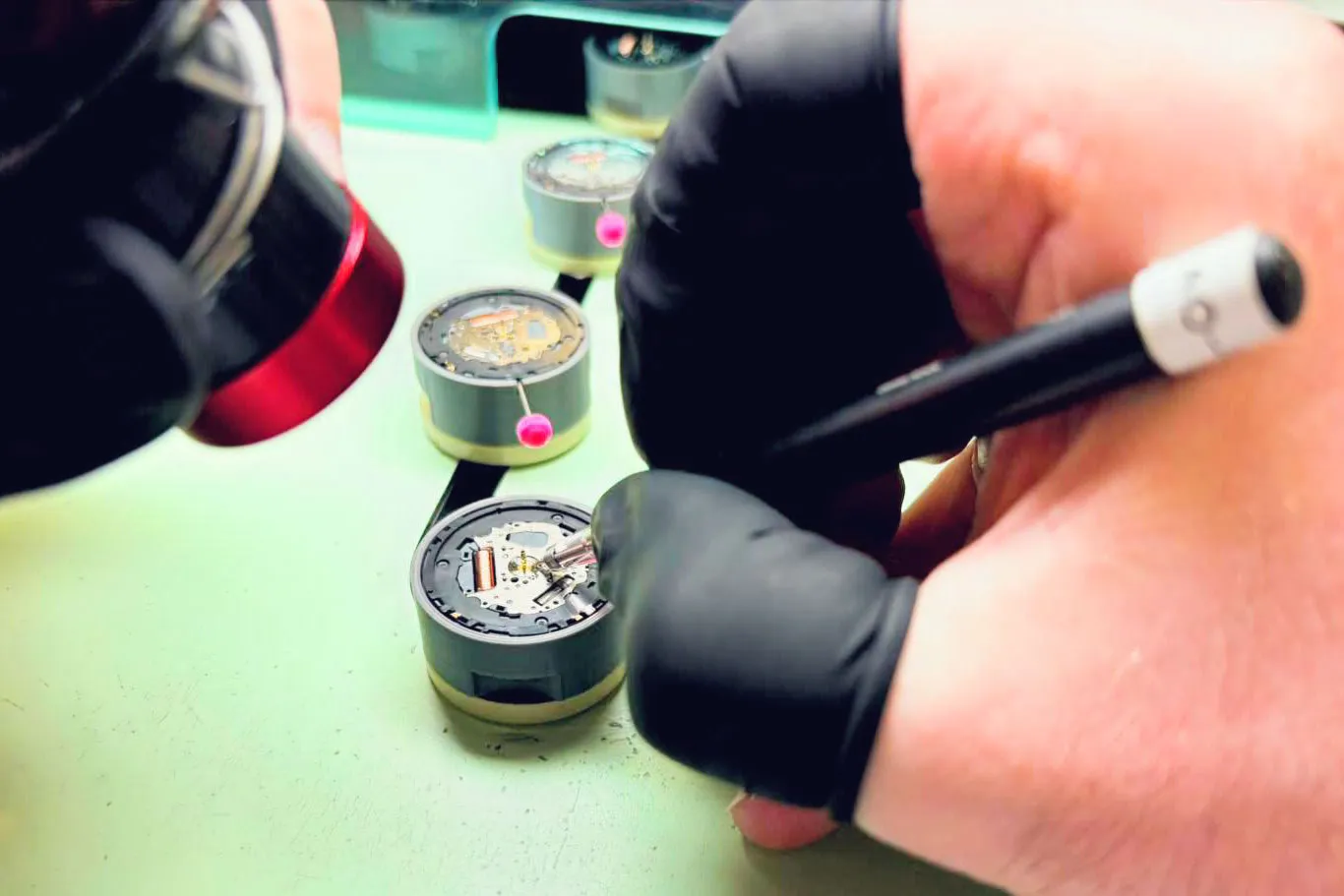 La Joux-Perret's quartz atelier.