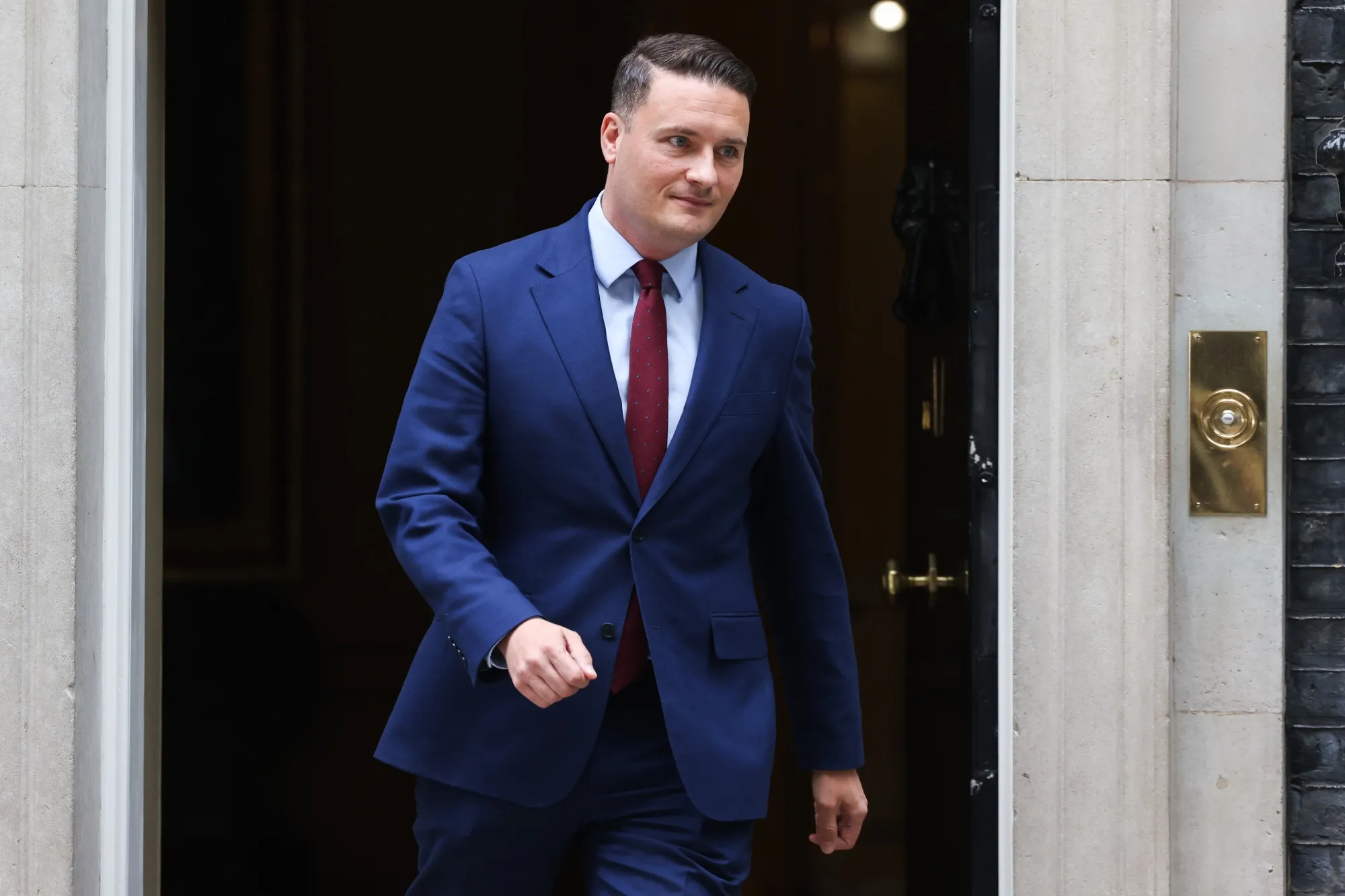 Wes Streeting following a meeting with Keir Starmer on May 13.