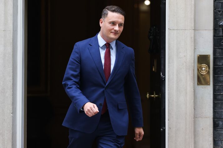 Wes Streeting following a meeting with Keir Starmer on May 13.