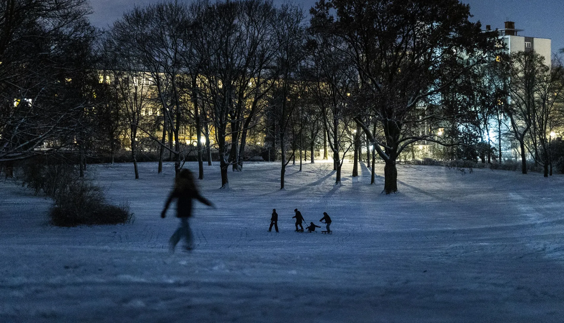 Snowfall&nbsp;in Berlin.