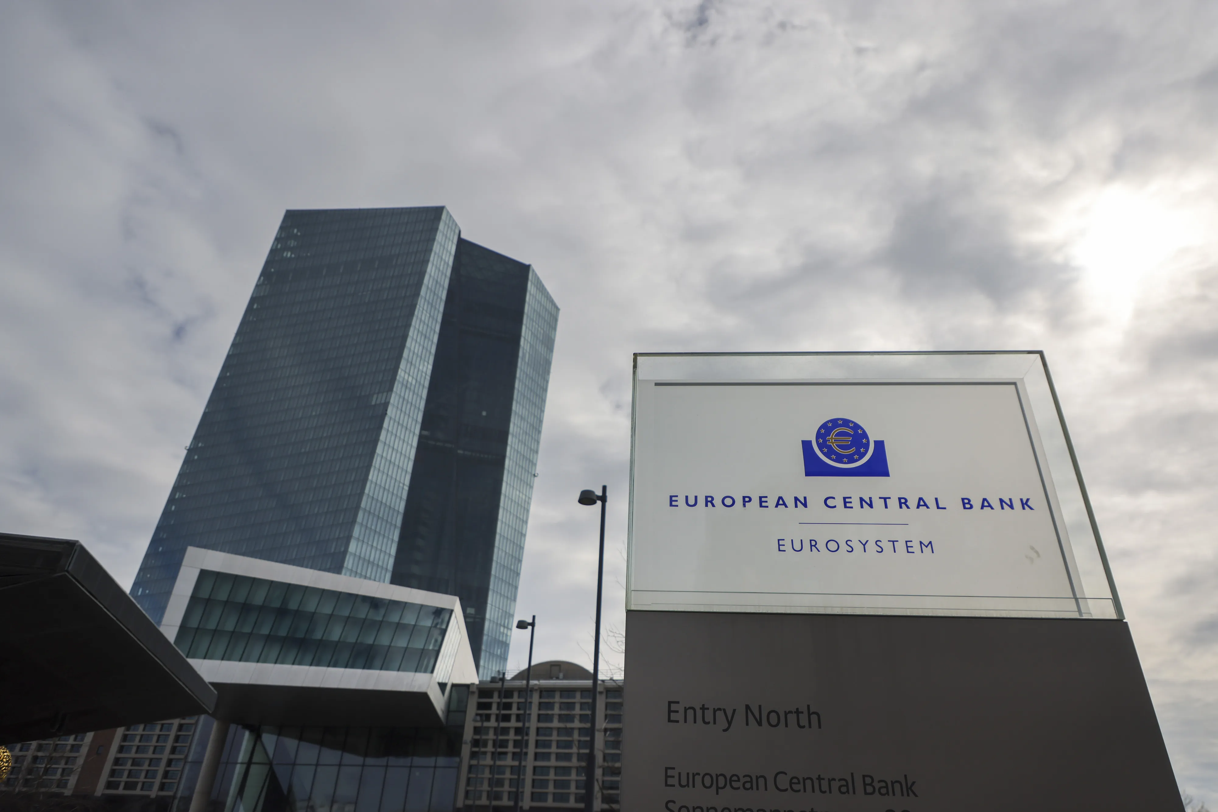 The Frankfurt headquarters of the European Central Bank.