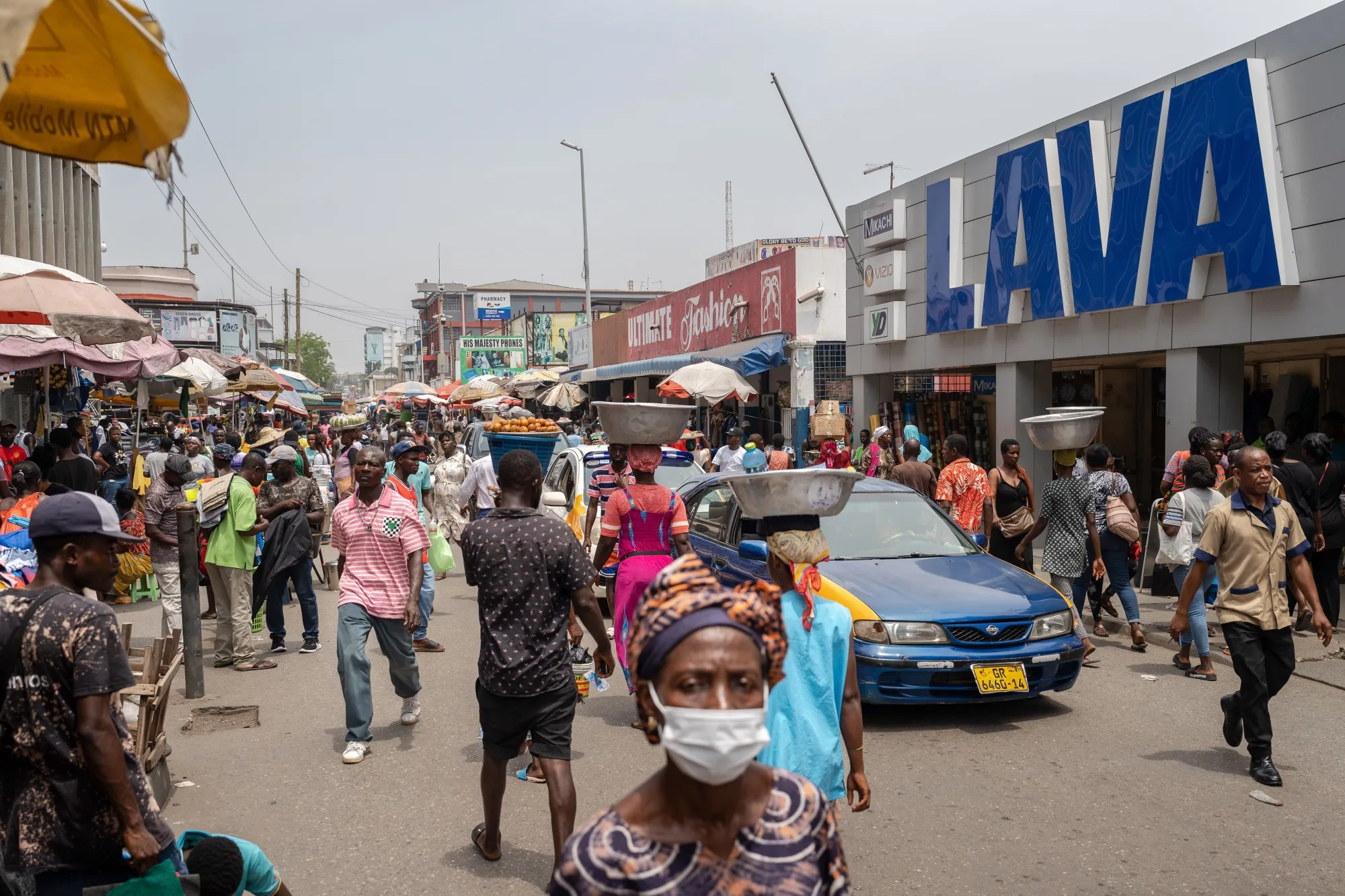 The Makola district of Accra, Ghana.