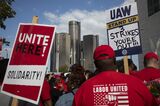 United Auto Workers Hold Limited Strikes As Contract Negotiations Expire