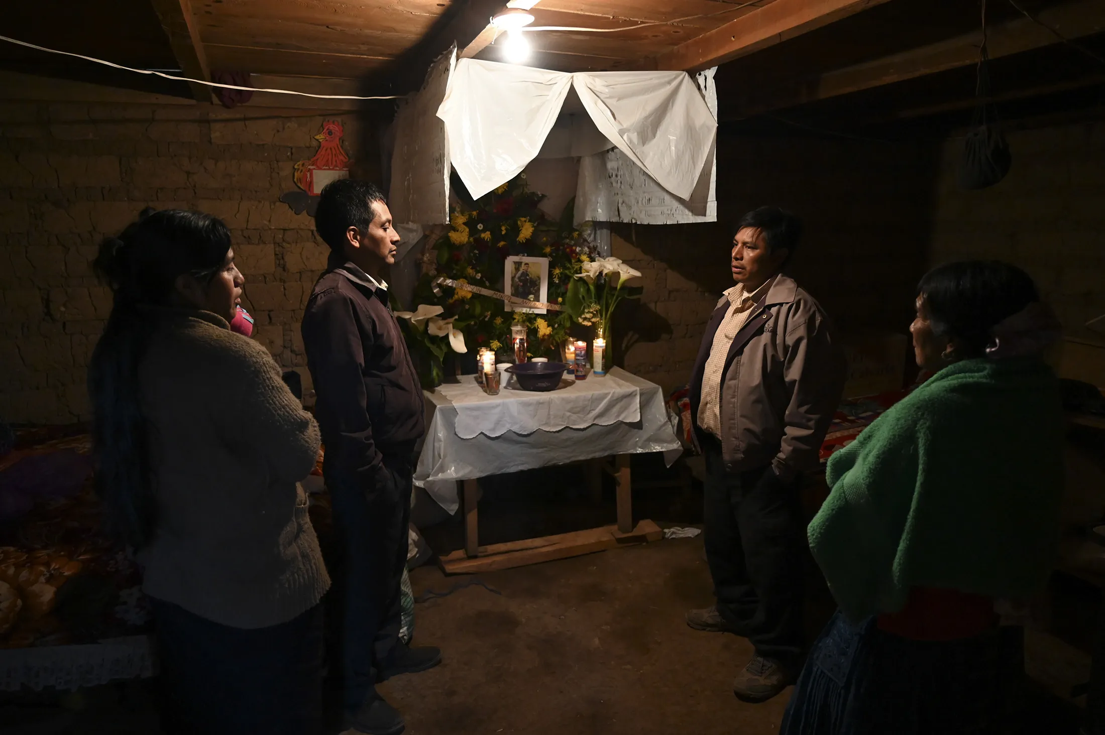 The family of a 16-year-old Guatemalan migrant believed to be among the 19 people killed in Tamaulipas state, Mexico, mourn at a home&nbsp;in Nueva Esperanza village, Guatemala on Jan.&nbsp;28.