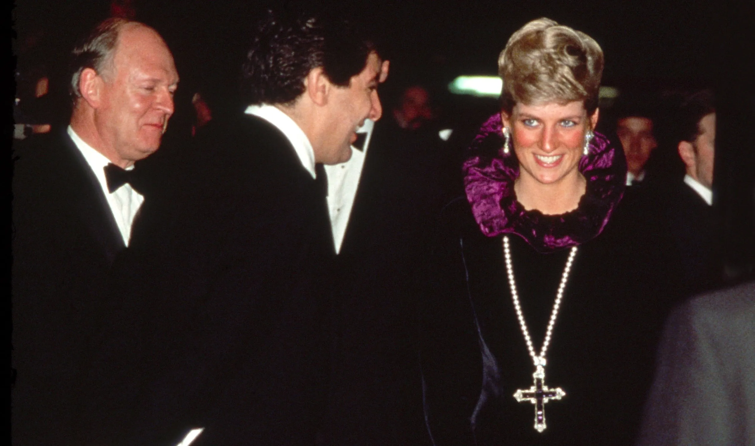 Diana, Princess Of Wales, wearing the&nbsp;Attallah Cross in 1987.