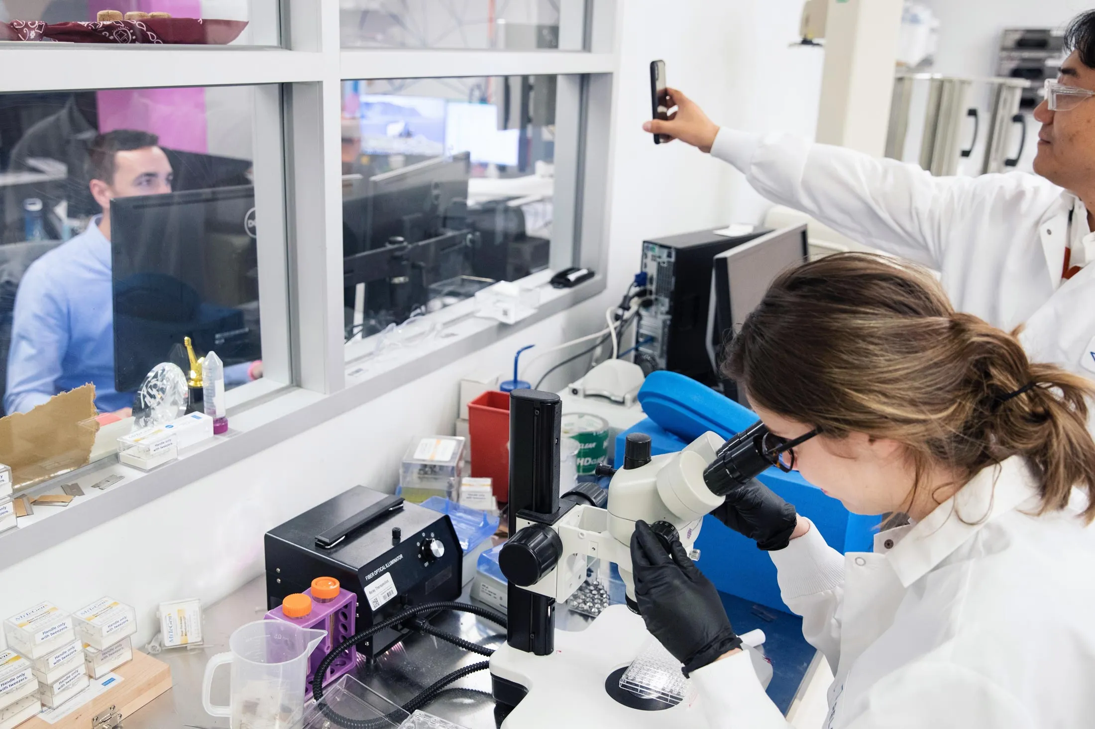 At the headquarters of Relay Therapeutics in Cambridge, Mass., medicinal chemists, structural biologists and computational researchers are working on protein-motion models.