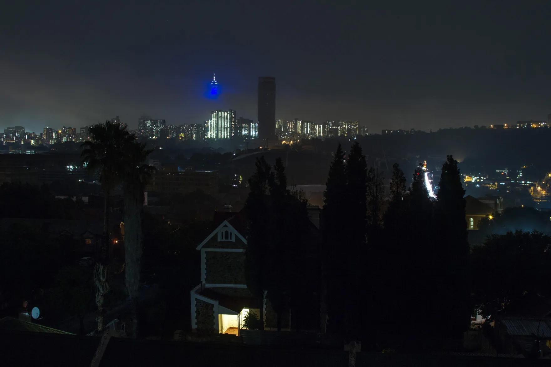 The Ponte tower&nbsp;during&nbsp;to a load shedding blackout.&nbsp;