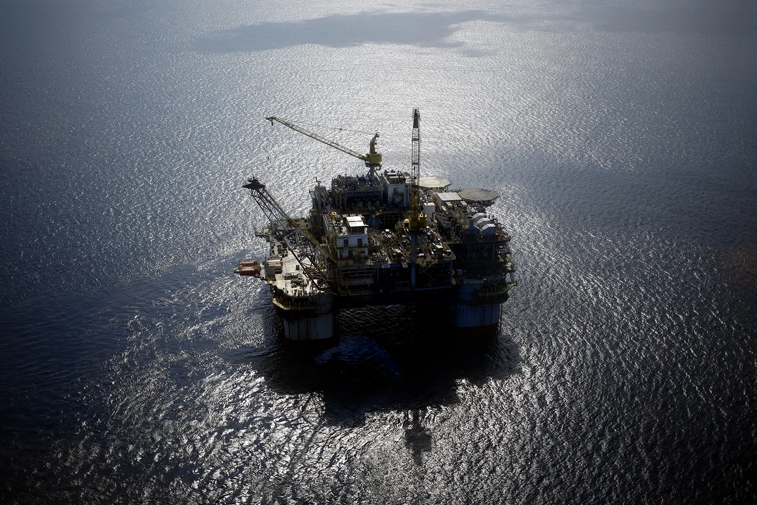 A deepwater oil platform in the Gulf of Mexico,&nbsp;off the coast of Louisiana.