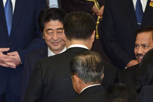Shinzo Abe and Xi Jingping