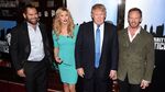 From left, Johnny Damon, Brandi Glanville, Donald Trump and Ian Ziering attend a “Celebrity Apprentice” red carpet event at Trump Tower on Feb. 3, 2015, in New York City.
