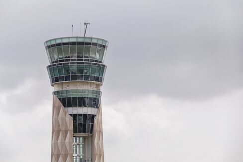 The newly constructed Air Traffic Control in New Delhi.