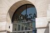 The Borsa Italiana in Milan.