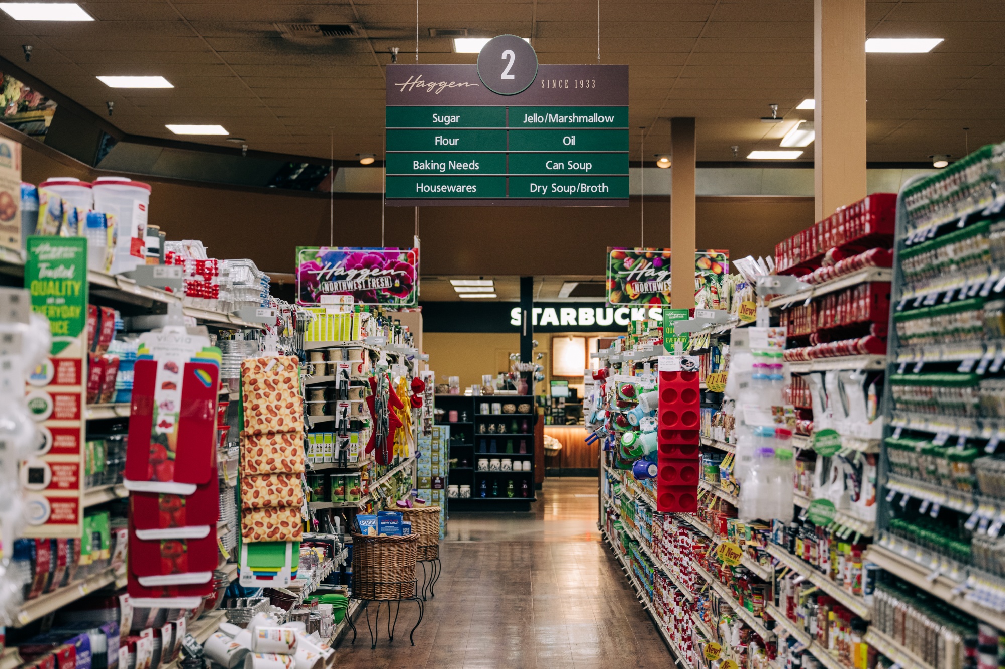 Inside the original Haggen store in Bellingham, WA.