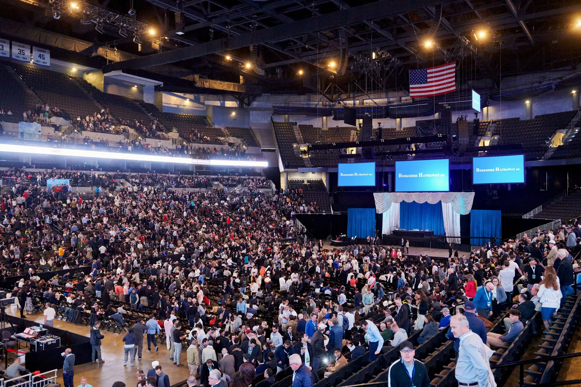 Attendees during the Berkshire Hathaway annual shareholders meeting in Omaha, Nebraska, on&nbsp;May 3.