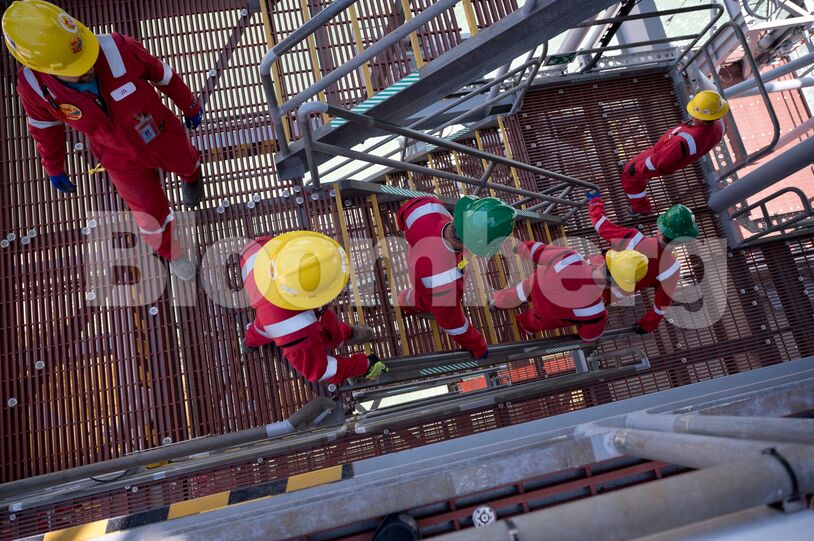 Onshore Construction Of Shell's Vito Offshore Oil Platform