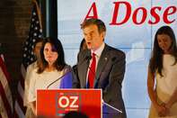 Republican Senate Candidate Mehmet Oz Holds Election Night Party