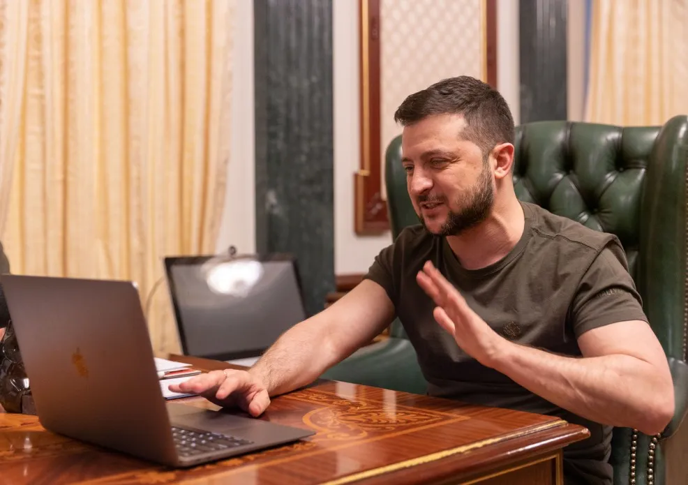 Volodymyr Zelenskiy on March 28.