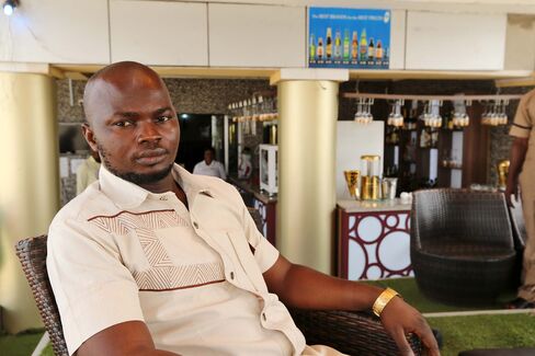 Former militant leader “General” Ramsey Mukoro at the Aridolf hotel in Yenagoa.