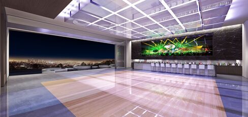 An 8,500-square-foot night club in the under-construction mansion.