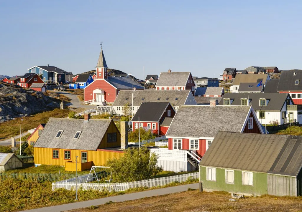 The old town of Nuuk.