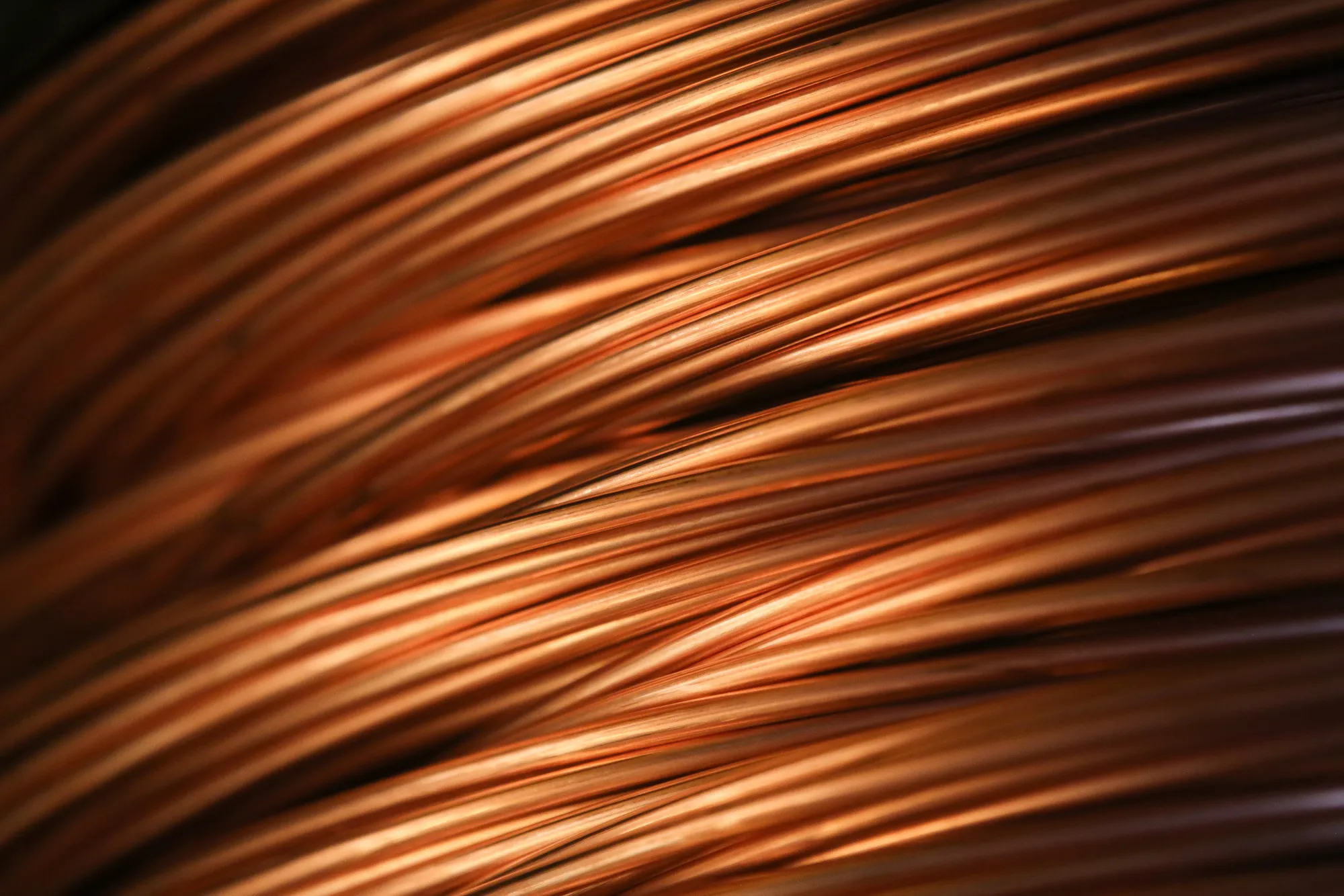 Copper wire rods.