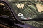 Lyft Inc. and Uber Technologies Inc. logos.