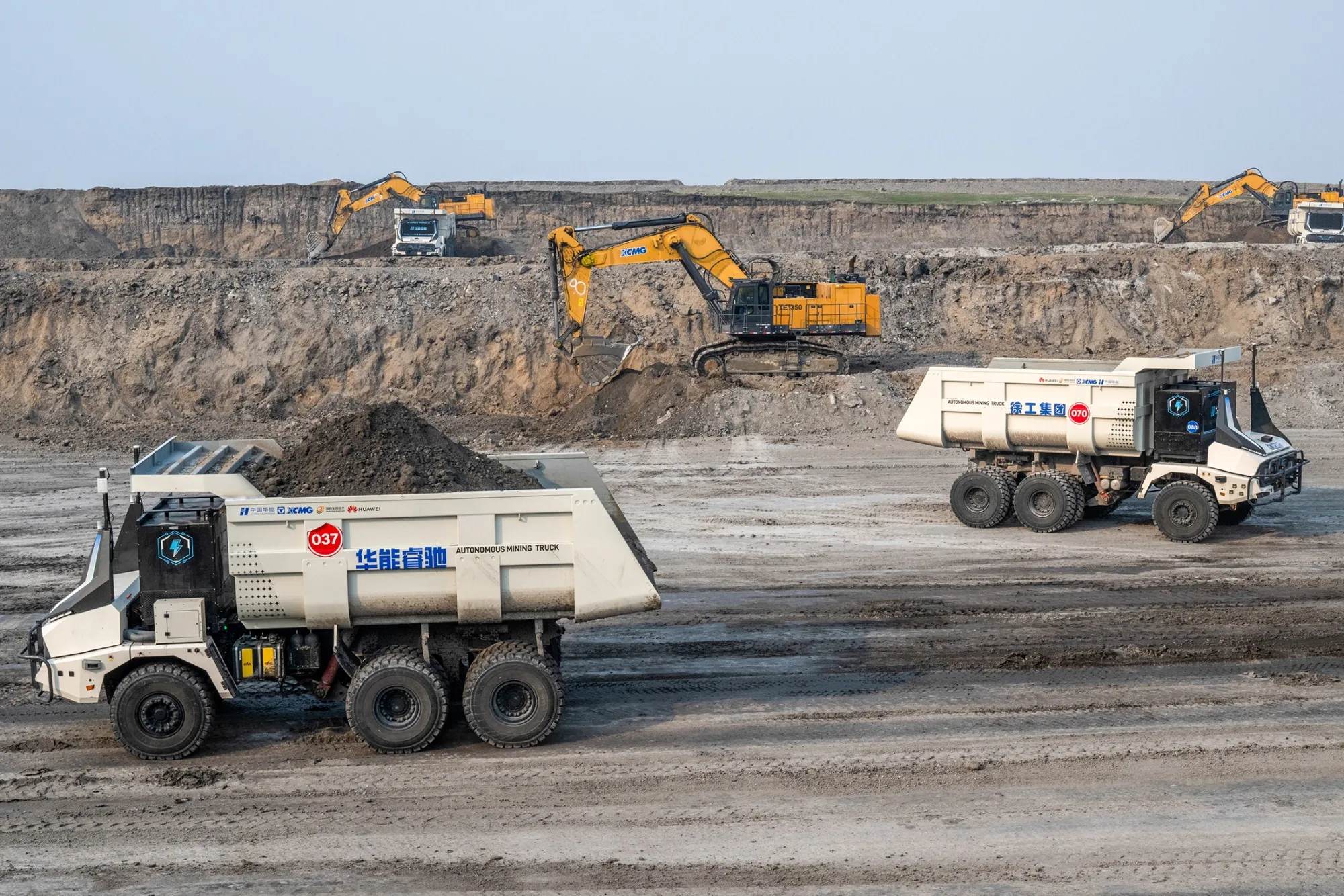 Autonomous EV Trucks at Huaneng Yimin Open-Pit Mine Autonomous EV Trucks at Huaneng Yimin Open-Pit Mine