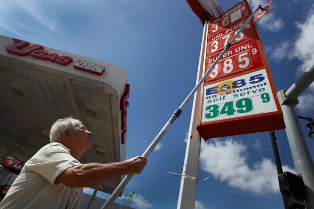 Increase in U.S. gas prices this year: 15 percent