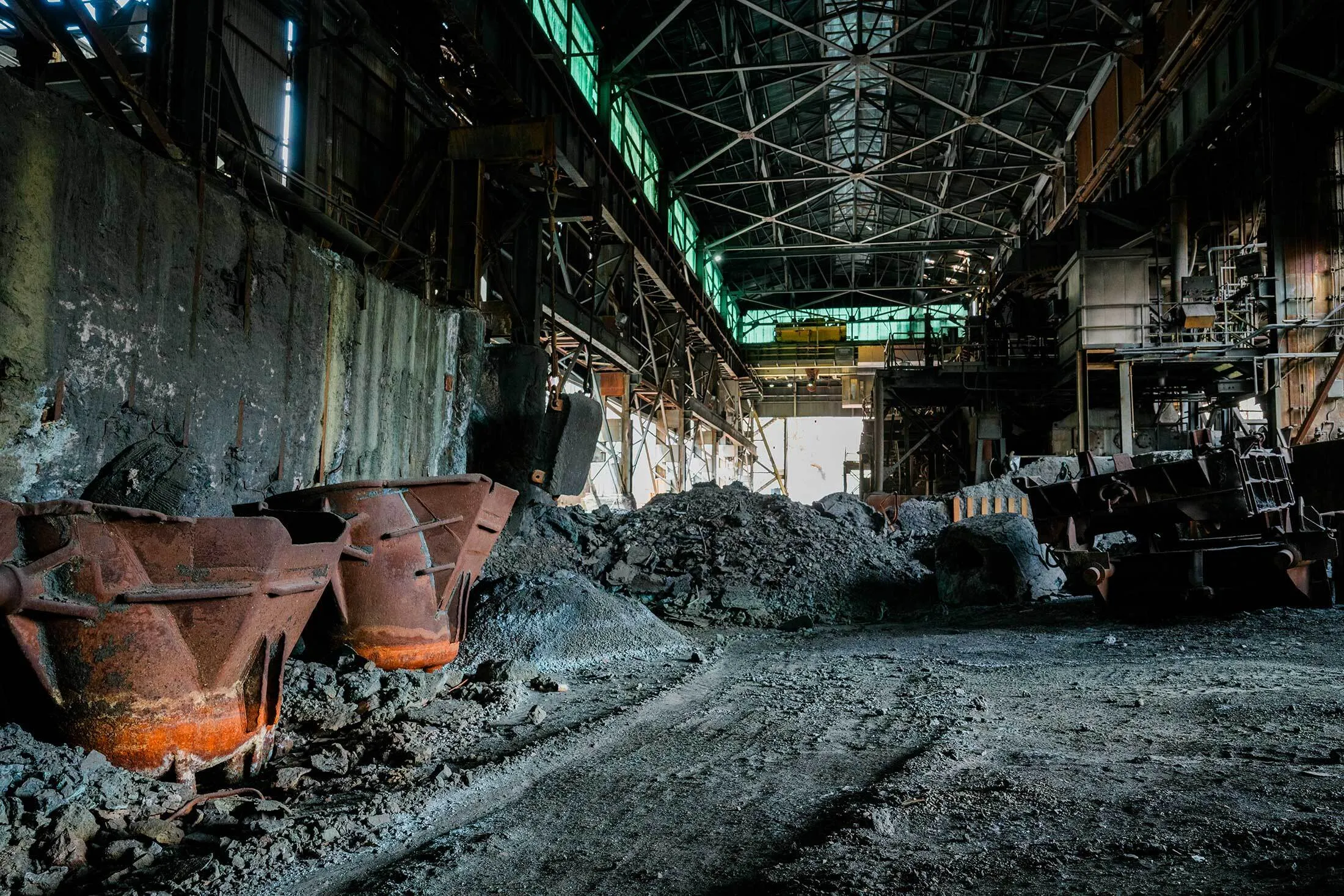 Vessels and residual ore at the idled Asarco smelter in&nbsp;Hayden, Arizona.
