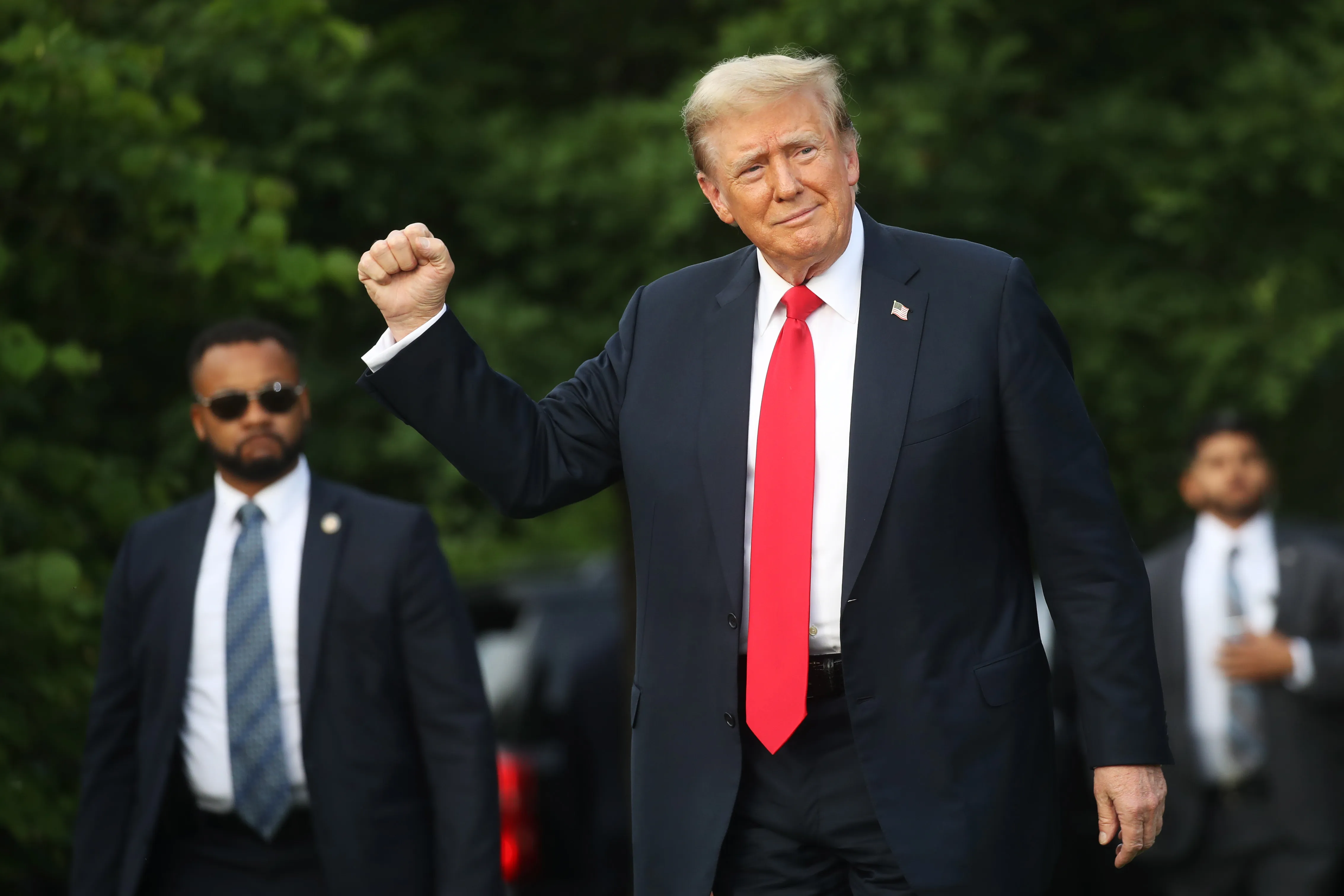 Donald Trump at a rally in New York on May 23.