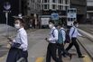 Office Workers in Central Hong Kong