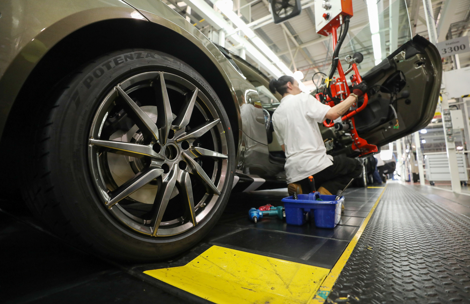 Manufacturing At The Aston Martin Holdings U.K. Ltd. Production Line As Company Considers IPO