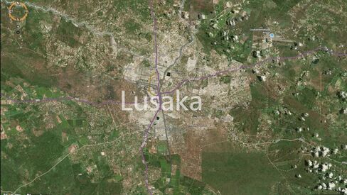 MAP: Zambia's capital, Lusaka