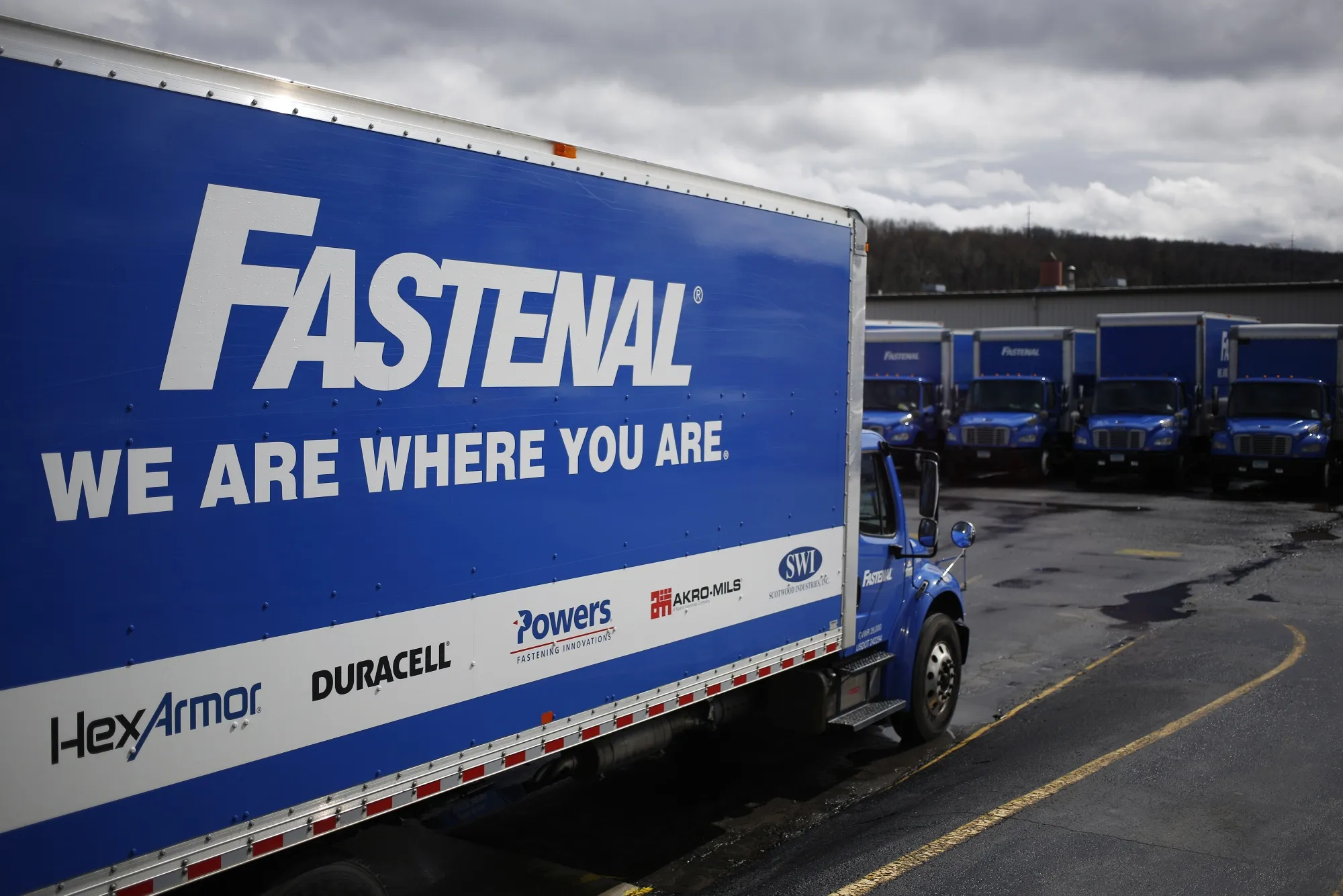 Fastenal’s sales growth is still in the double digits.