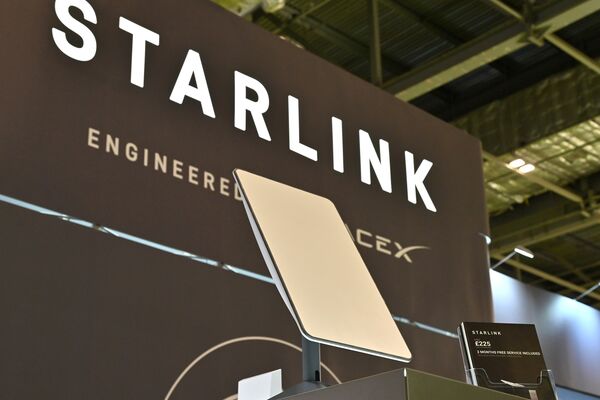 A Starlink antenna.