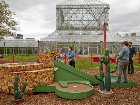 Art-designed mini golf during its last iteration at the Walker.