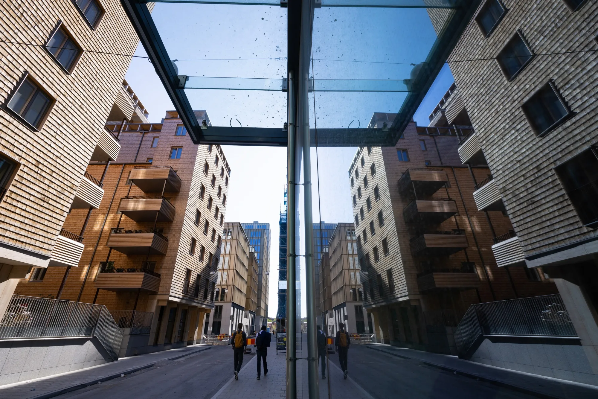 New residential apartment blocks in the Hagastaden district of Stockholm