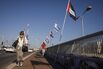 Israeli And U.A.E. Flags Side by Side as Peace Moves Intensify