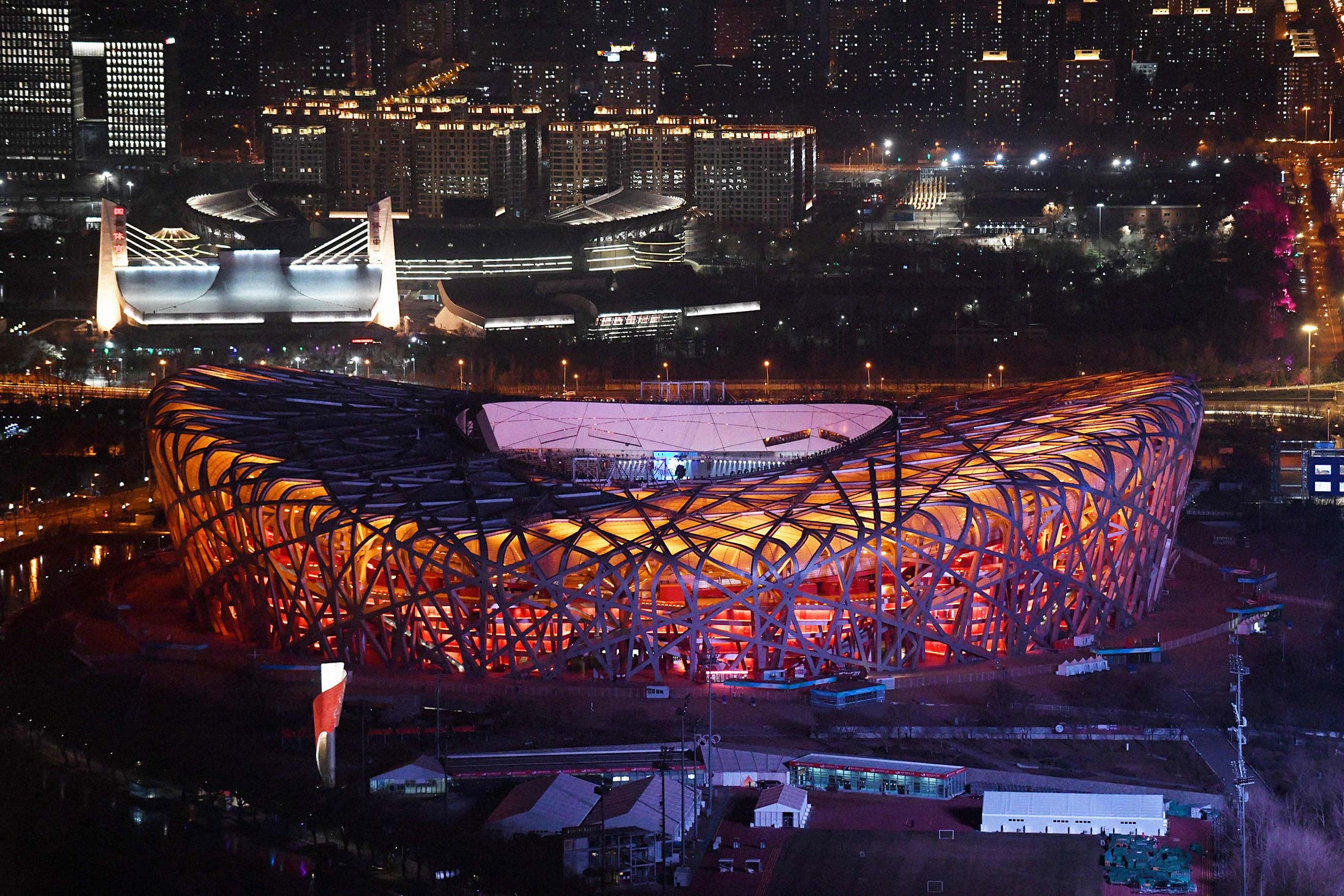 The National Stadium, known as the Bird’s Nest, which will be used for opening and closing ceremonies at the 2022 Winter Olympic Games.