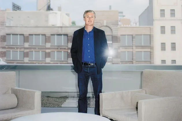 Zwirner in his new 30,000-square-foot LEED-certified gallery in New York’s Chelsea