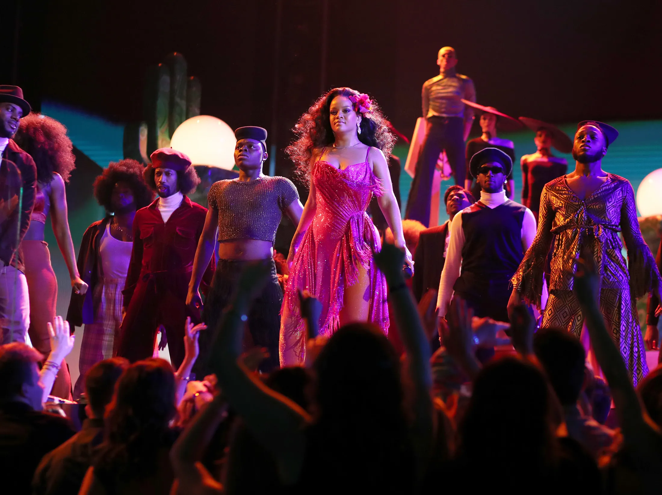 Rihanna performs at the Grammy’s on Jan.&nbsp;28.