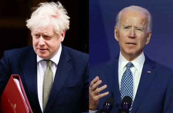 Boris Johnson’s G-7 Plans Get a Timely Boost From Joe Biden