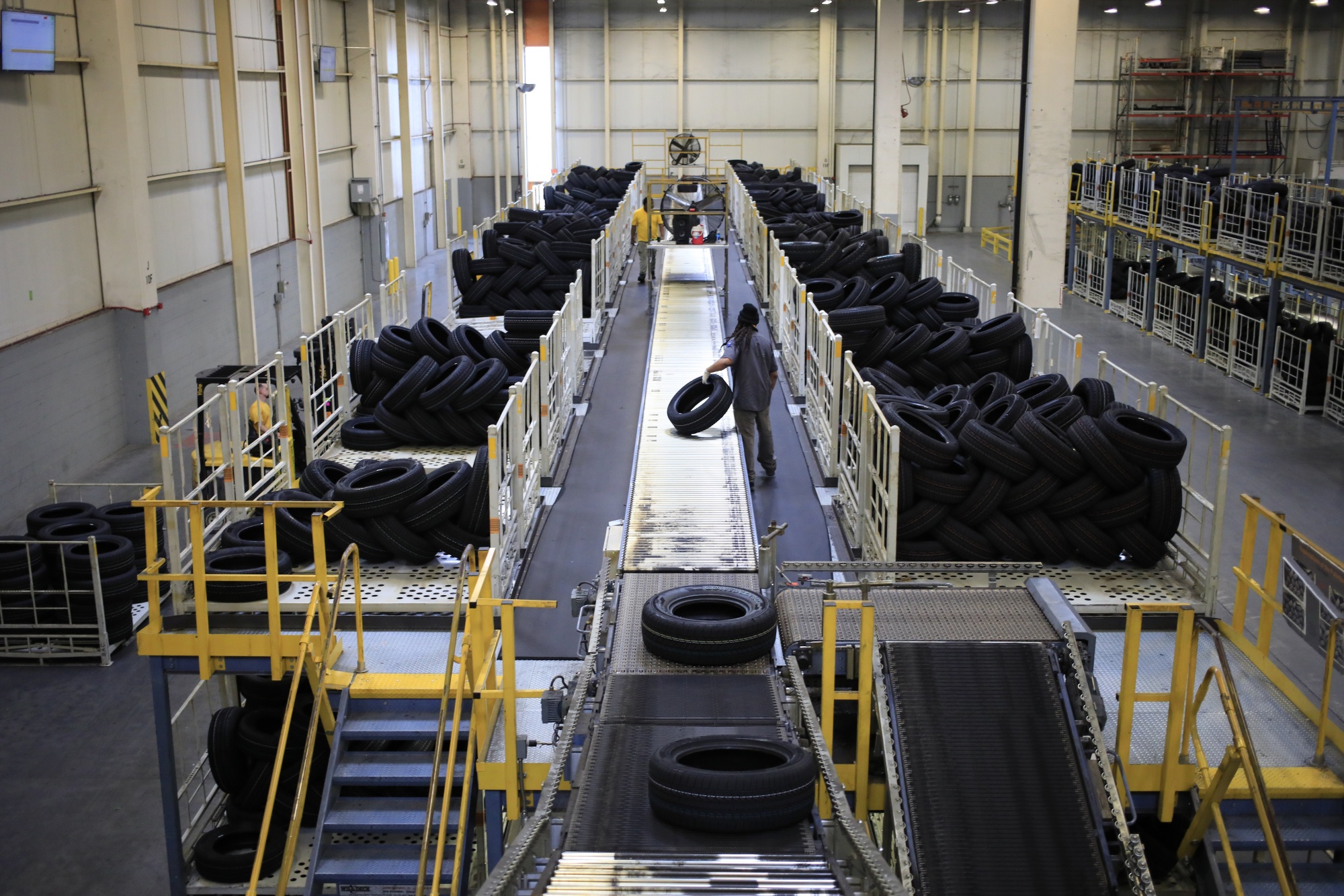 A Continental Tire Distribution Center As Wholesale Inventories Released