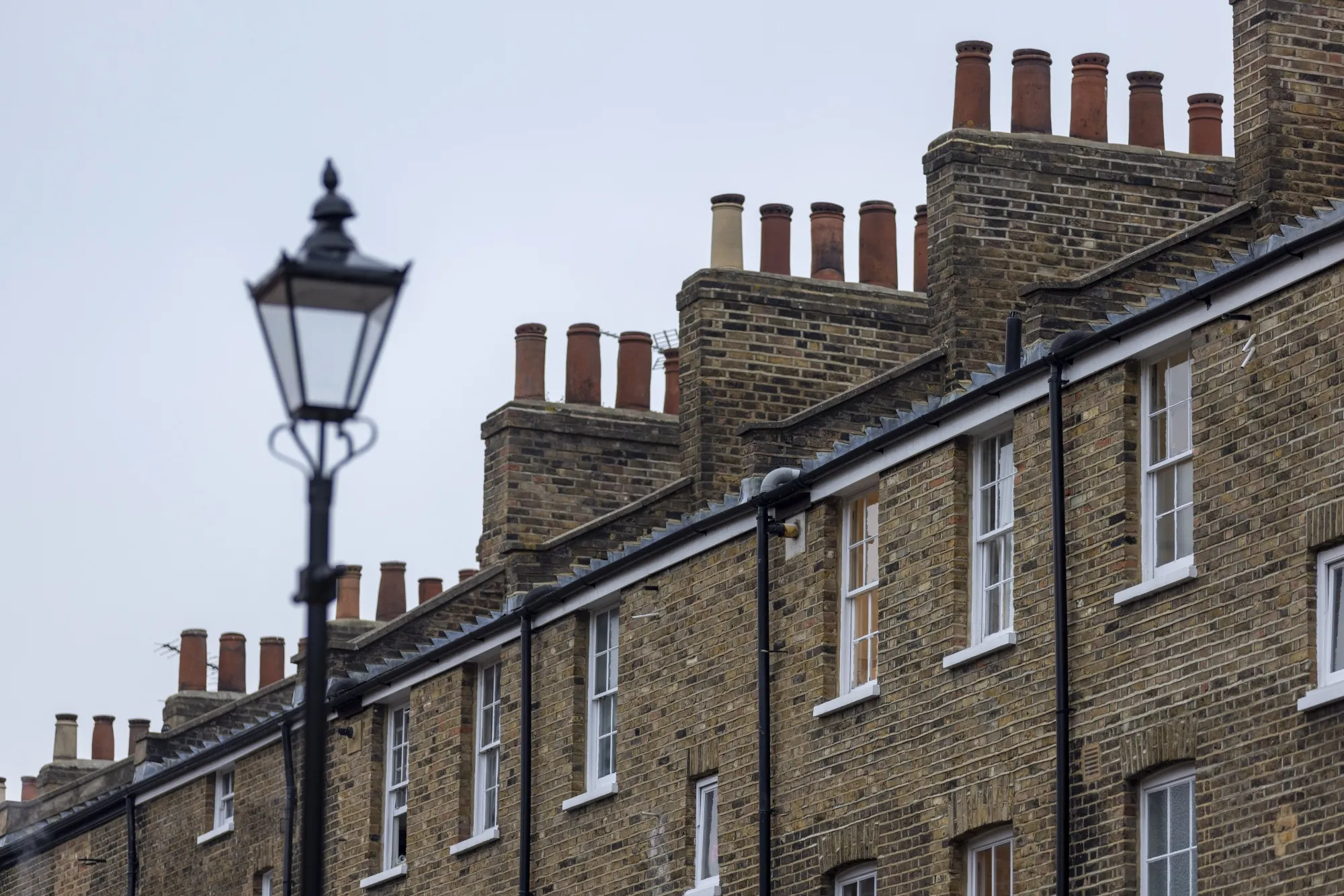 Terraced residential homes in Islington, London.