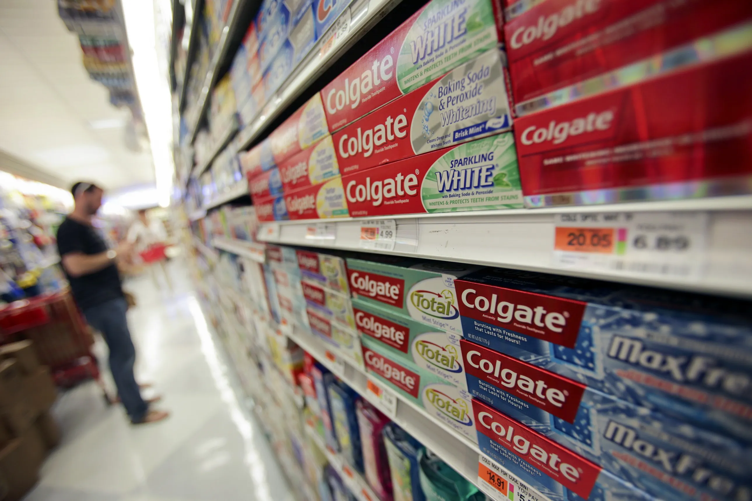 Colgate-Palmolive Co. Products At A Supermarket Ahead Of Earnings