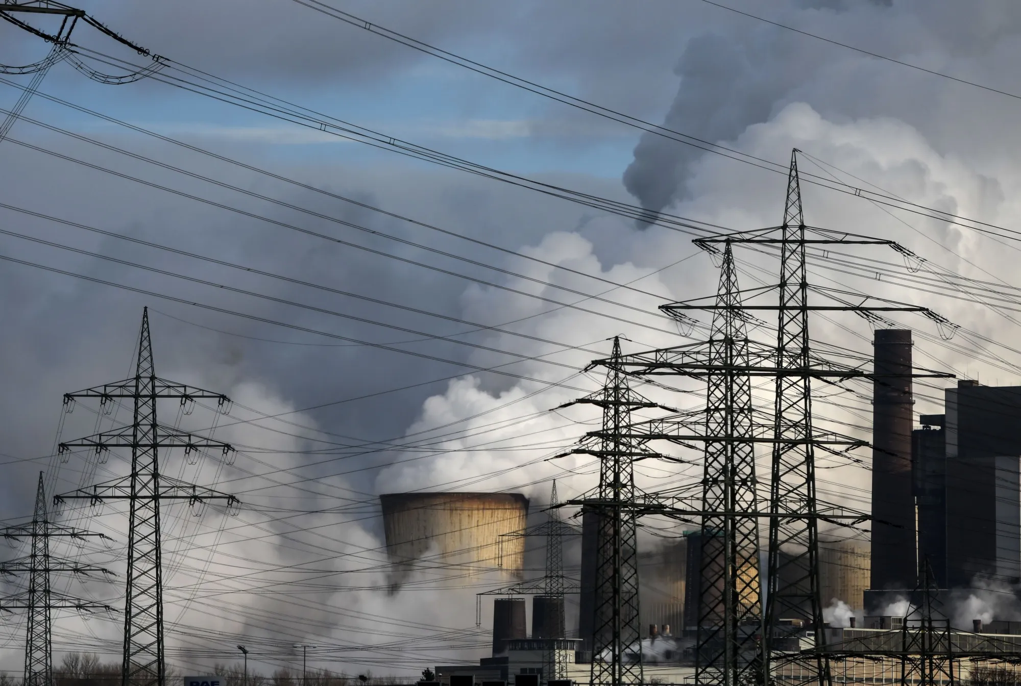 A coal-fired power station&nbsp;in Weisweiler, Germany.
