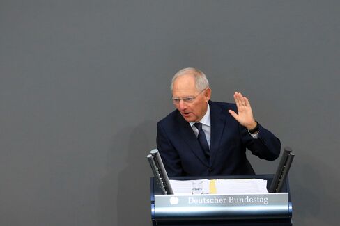 Wolfgang Schaeuble on Sept. 6.